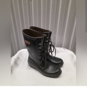 Hunter Short Green Wellington Boots